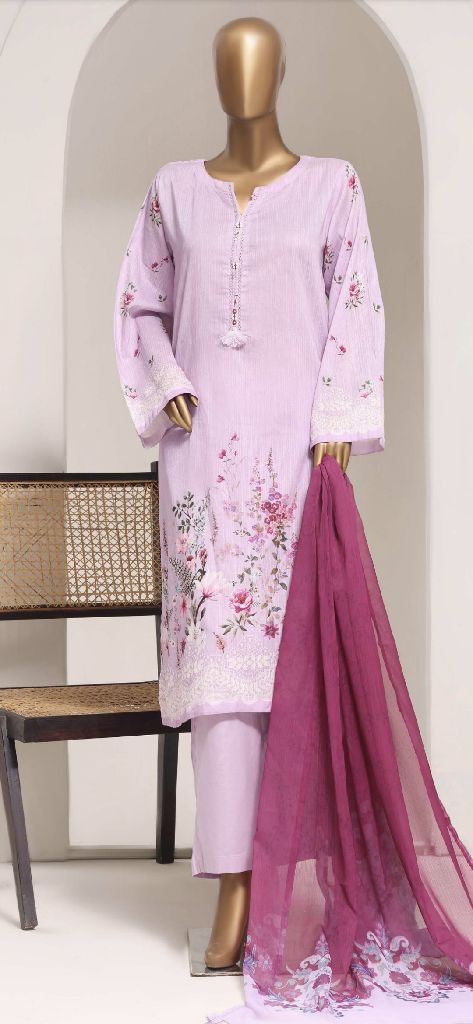 Sadabahar Printed Stitched Suit
