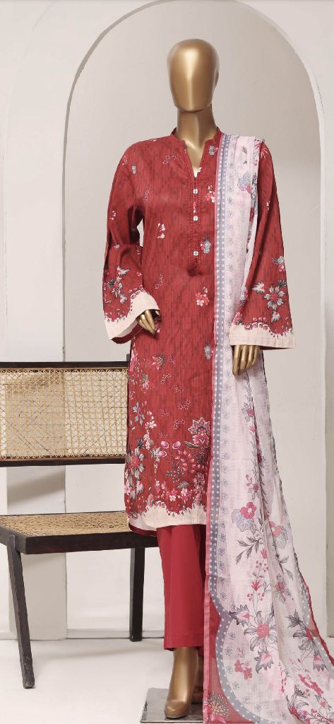 Sadabahar Printed Stitched Suit